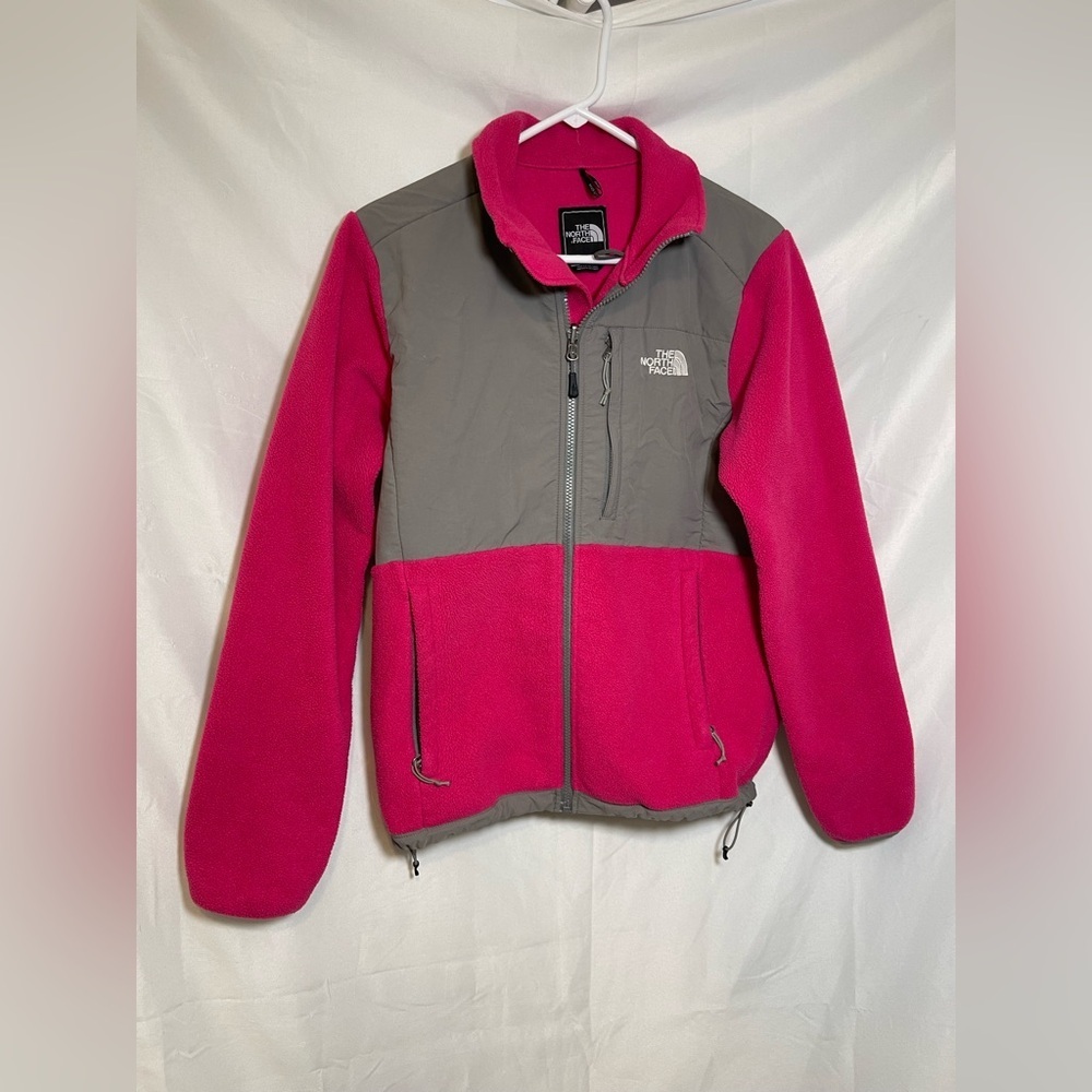 Classic Chic Winter The North Face Women’s Fuchsia and Gray Fleece